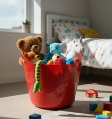 Kurban Kovası , Kirli Ve Oyuncak Sepeti Esneyebilen Özellik 42 Lt (KIRMIZI)