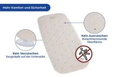 Wenko Banyo Tabanlığı Mod. Doğal Kauçuk Bej