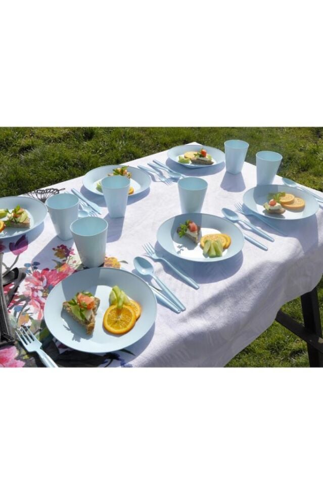 32 Parça Eko Piknik Seti (MAVİ)