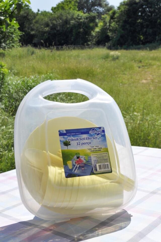 32 Parça Eko Piknik Seti (SARI)
