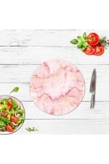 Çap 32 cm Pembe Mermer