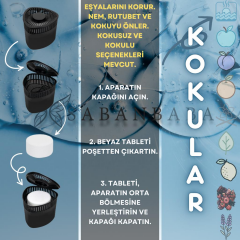 Siyah Vanilya Üçgen Nem Alıcı Aparat Rutubet ve Koku Giderici 500Gr