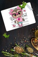 30x40 cm Cam Kesme Tahtası Be Cool