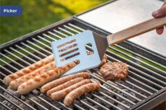 MAXIMEX Premium Izgara Aleti 4'ü 1 Arada - Çevirici, Şiş, Bıçak ve Şişe Açacağı