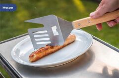 MAXIMEX Premium Izgara Aleti 4'ü 1 Arada - Çevirici, Şiş, Bıçak ve Şişe Açacağı