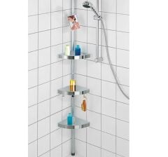 Teleskopik Banyo Köşe Rafı