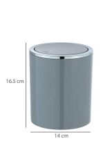Çöp Kovası Gri 2 Lt ( İnca Model )