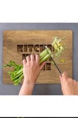 30x40cm - Kitchen Heart Home - Cam Kesme Tahtası