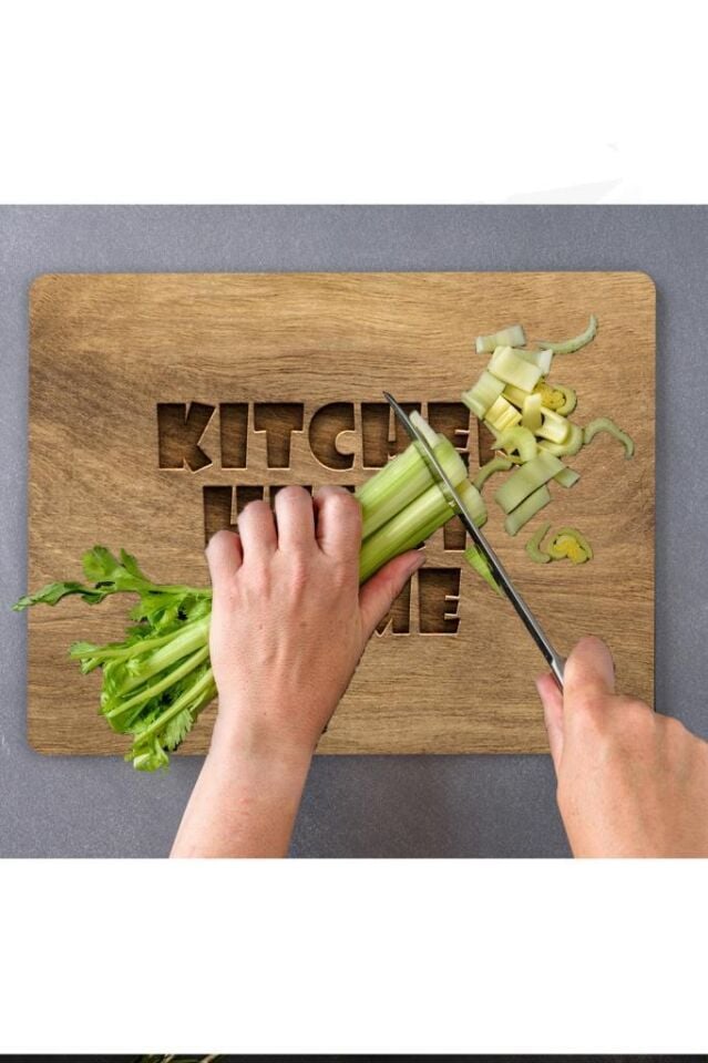 30x40cm - Kitchen Heart Home - Cam Kesme Tahtası