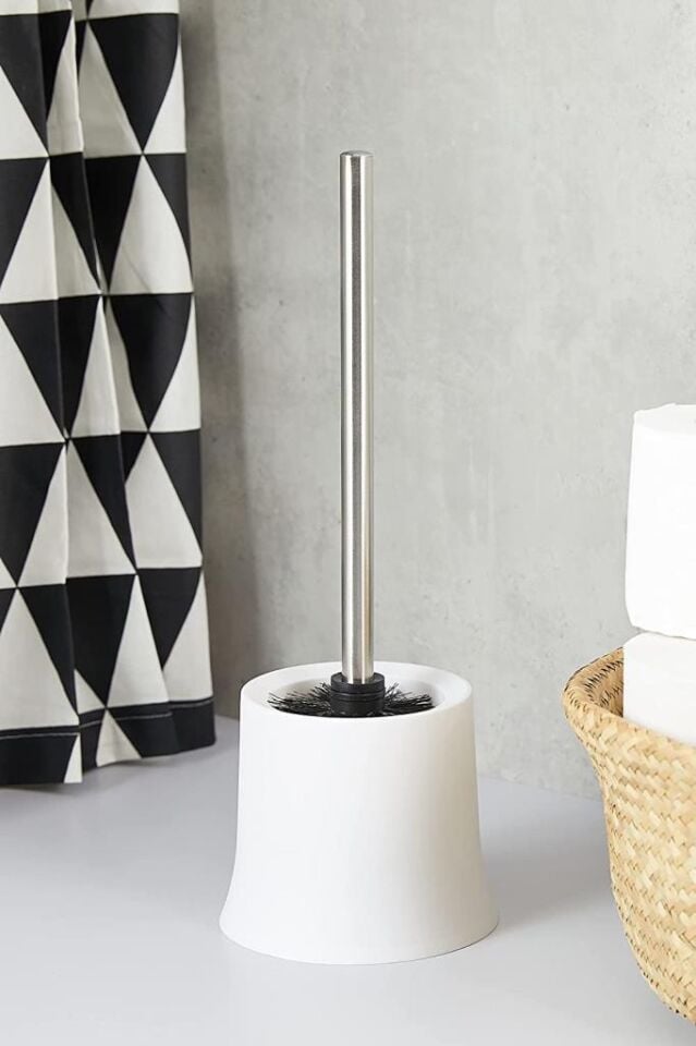 Beyaz, Tuvalet Fırçası Paslanmaz