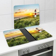 WENKO 50x56 Ocak Arkası Koruyucu ,Büyüleyici Akşam Manzarası Desenli