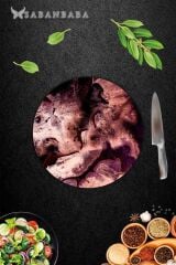 Çap 32 cm Bordo Desenli