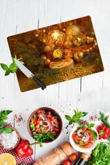 30x40 cm Cam Kesme Tahtası Dilek