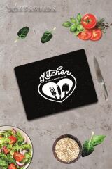 30x40 cm Cam Kesme Tahtası Heart Of Kitchen