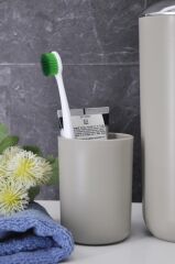 Banyo Aksesuar Seti, Çöp Kovası Seti Bej