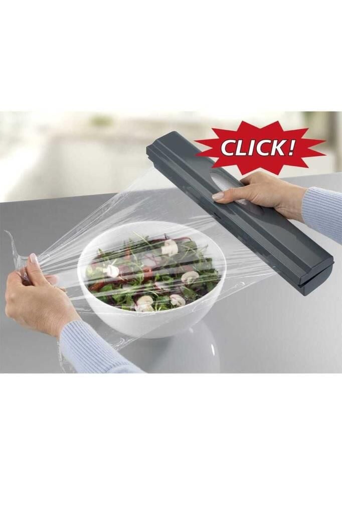 WENKO Streç film ve alüminyum folyo için folyo kesici Perfect-Cutter L antrasit