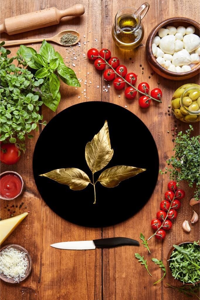 Çap 32 cm Kuru Yaprak Desenli