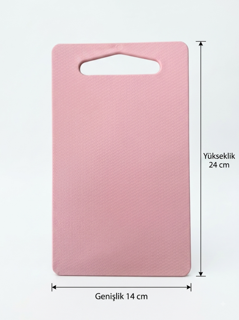 10'lu Plastik Kesme Tahtası Seti 24x14 cm – Çeşitli Renklerde Mutfak Doğrama ve Kesme Tahtası