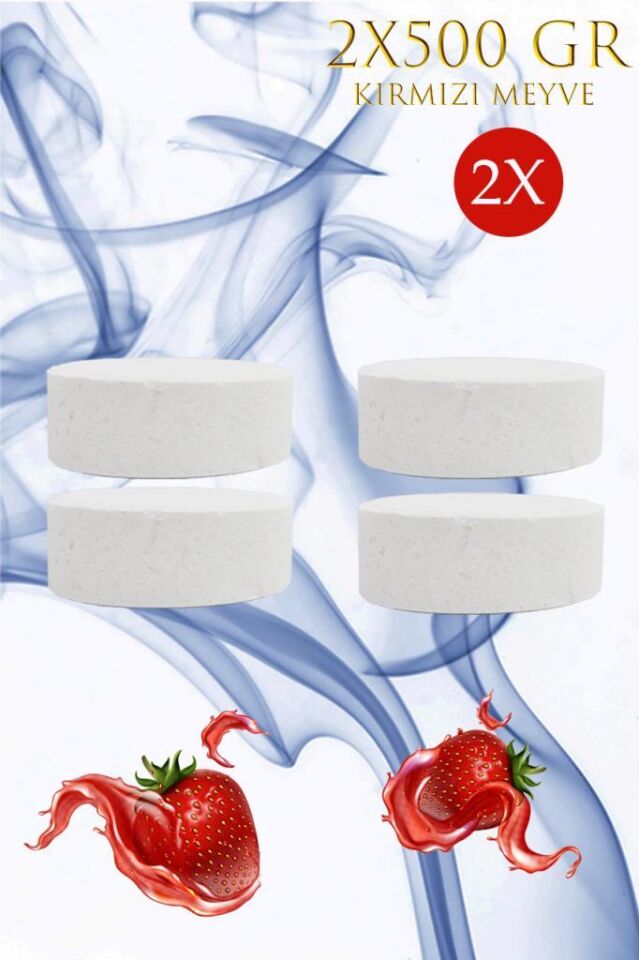 2 Adet 2x500Gr - KIRMIZI MEYVELER - Nem Alıcı Rutubet Giderici Yedek Tablet