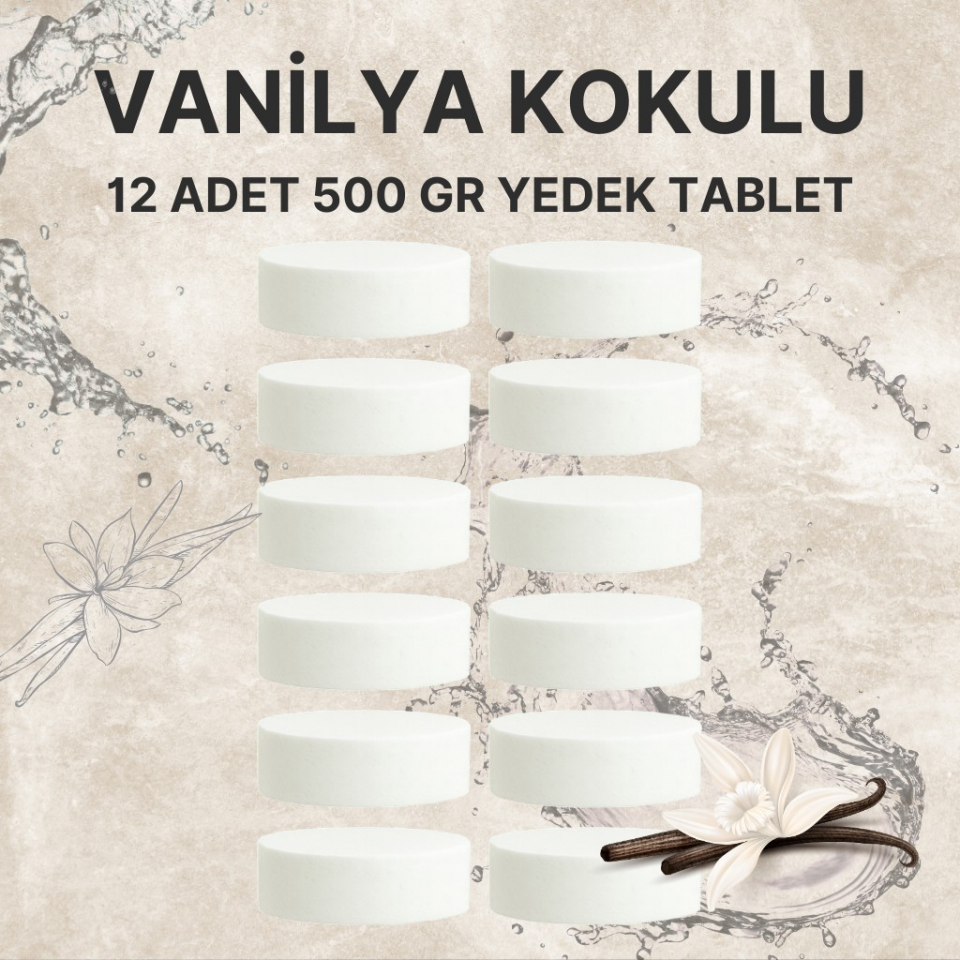 6 Adet 2x500GR - VANİLYA - Nem Alıcı Rutubet Giderici Yedek Tablet