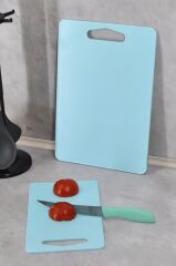 Kesme Tahtası Plastik 2'li Mavi