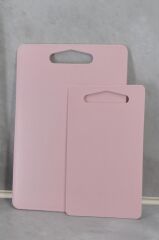 Kesme Tahtası Plastik 2'li Pembe