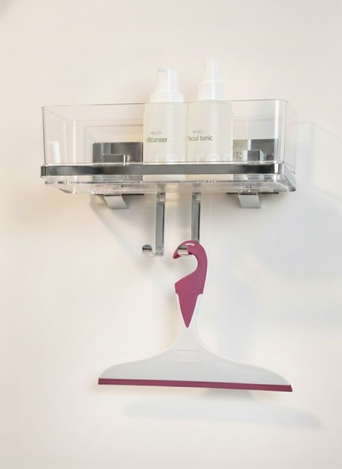 Pembe, Küçük Çekçek Tezgah Üstü ve Cam Çekpası 22x17cm