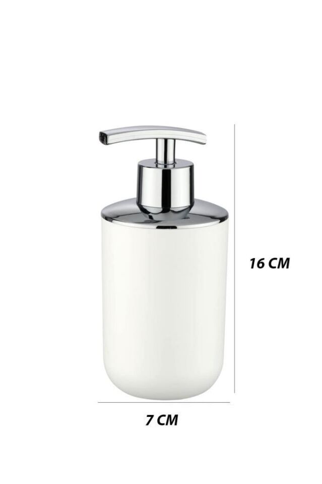 2'li Set Beyaz, Diş Fırçalık Ve Sıvı Sabunluk - Brasil Model