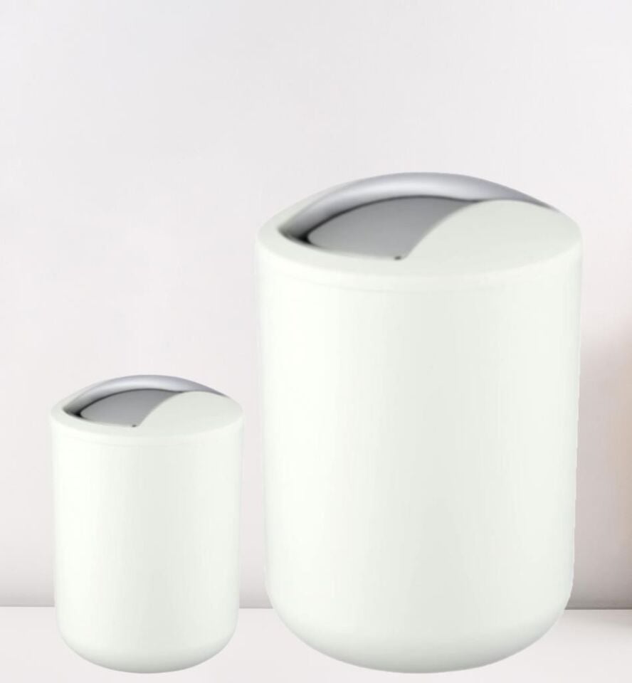 2'li Beyaz, Çöp Kovası 6,4 Litre ve 2 Litre - Brasil Model