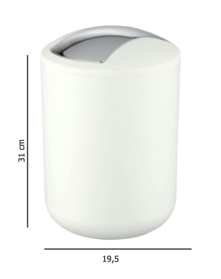 2'li Beyaz, Çöp Kovası 6,4 Litre ve 2 Litre - Brasil Model