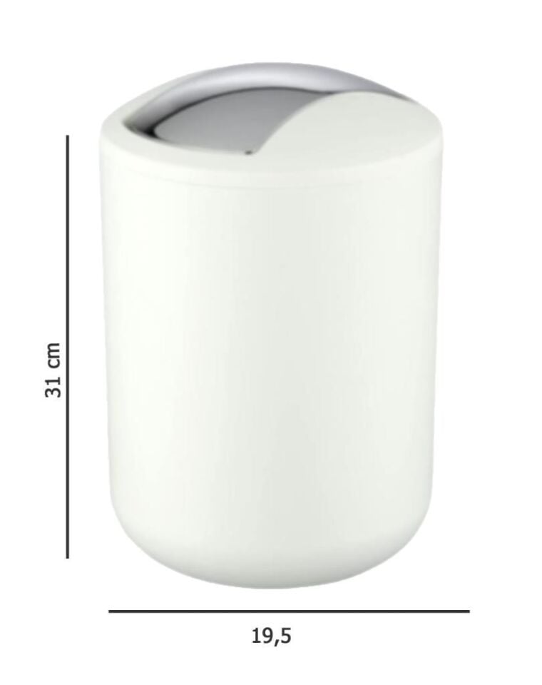 2'li Beyaz, Çöp Kovası 6,4 Litre ve 2 Litre - Brasil Model