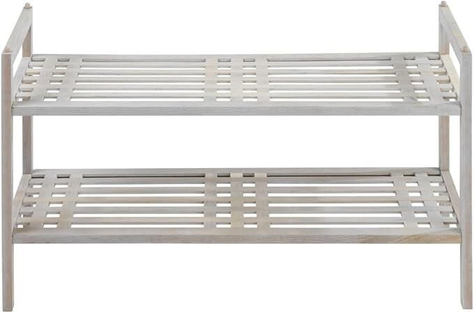 Wenko Norway Raf Ünitesi, 2 'li Doğal Ceviz Ahşap Ayakkabılık