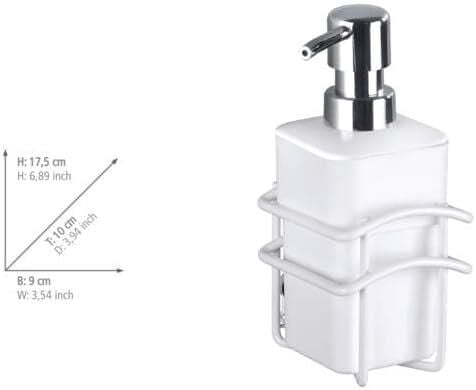 WENKO Classic Plus sıvı sabunluk, yüksek kaliteli pas korumalı sıvı sabunluk,