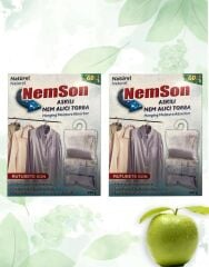 2 Adet 250 gr Askılı Nem Alıcı Yeşil Elma
