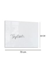 60x70 Cm Temperli Cam Yazı Tahtası