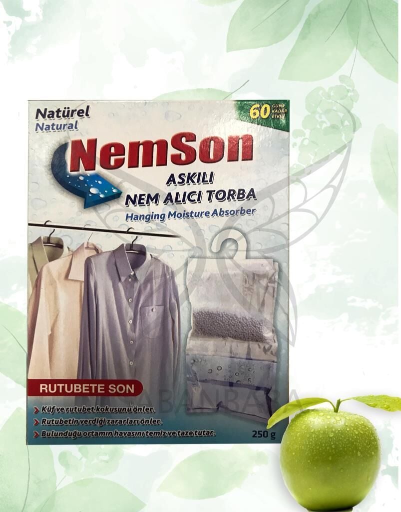 250 gr Nemson Askılı Nem Alıcı Yeşil Elma