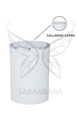 Çöp kovası beyaz 2 lt ( İnca Model )