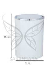 Çöp kovası beyaz 2 lt ( İnca Model )