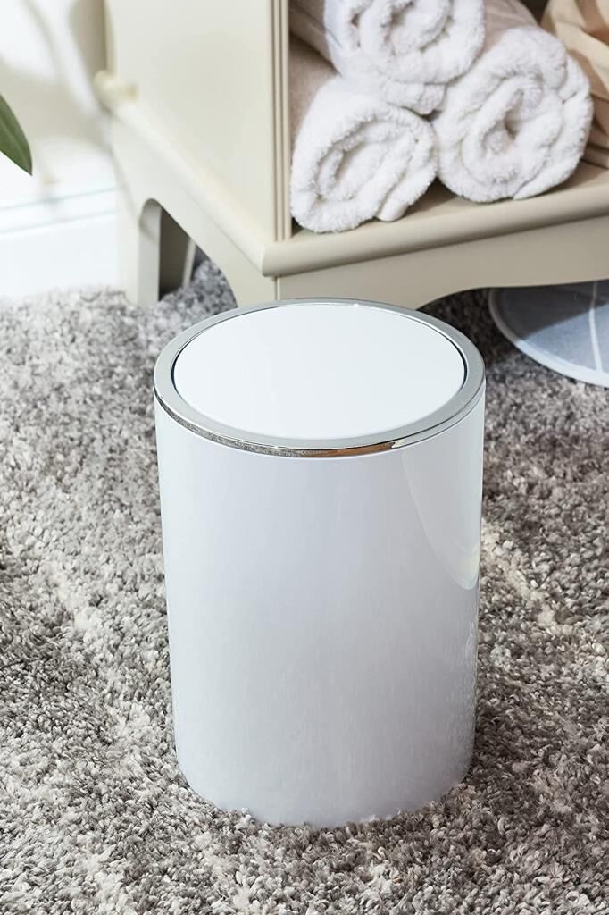 Çöp kovası beyaz 5 lt ( İnca Model )
