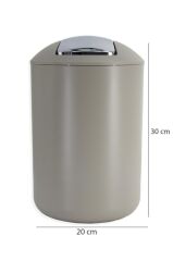 Çöp kovası bej 6.4 lt ( Brasil Model )