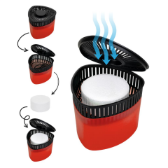 Kırmızı, Kırmızı Meyveler Kokulu Üçgen Nem Alıcı Aparat - Koku ve Rutubet Giderici 500Gr