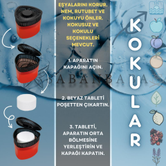 Kırmızı, Kırmızı Meyveler Kokulu Üçgen Nem Alıcı Aparat - Koku ve Rutubet Giderici 500Gr