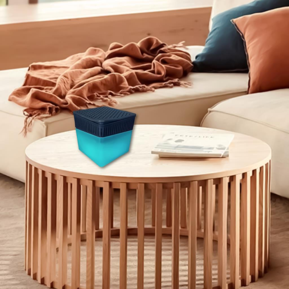 Yeşil, Yeşil Elma Kare - Nem Alıcı Rutubet Giderici Aparat + Tablet (500 Gram)