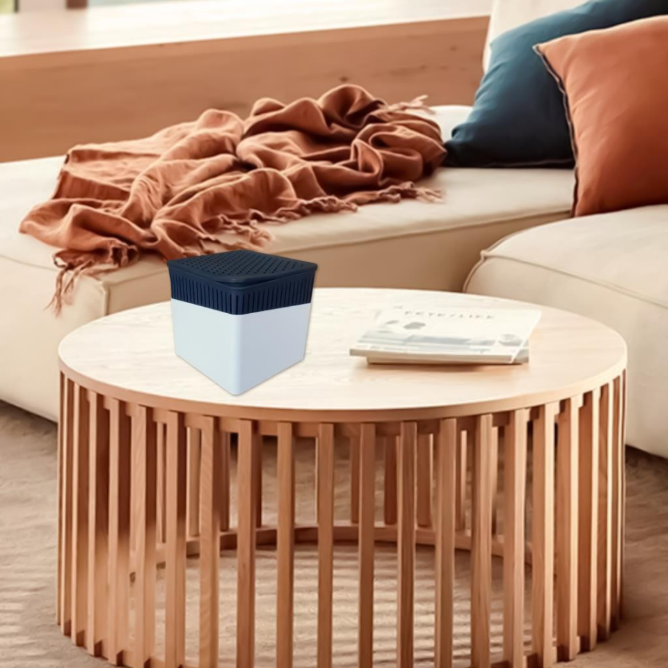 Beyaz, Naturel Kare - Nem Alıcı Rutubet Giderici  Aparat + Tablet (500 Gram)