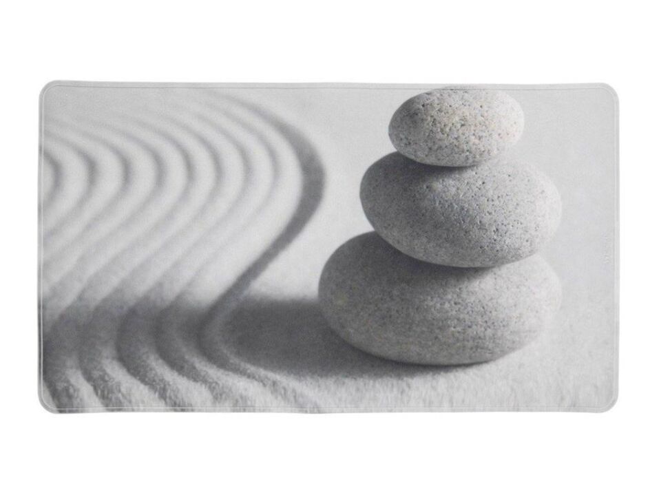 Saban Kaymaz Banyo Matı – Plastik, Vantuzlu, Taş Desenli Duş Matı, Kaymayı Önleyici Paspas 70x40 cm