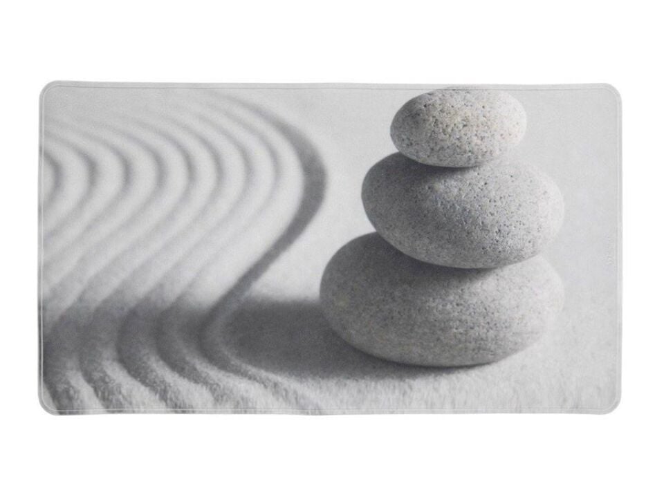 Saban Kaymaz Banyo Matı – Plastik, Vantuzlu, Taş Desenli Duş Matı, Kaymayı Önleyici Paspas 70x40 cm