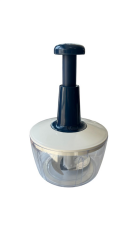 Üç Bıçaklı Manuel El Rondosu - Sebze Meyve Doğrayıcı & Parçalayıcı Lacivert