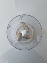 Üç Bıçaklı Manuel El Rondosu - Sebze Meyve Doğrayıcı & Parçalayıcı Lacivert