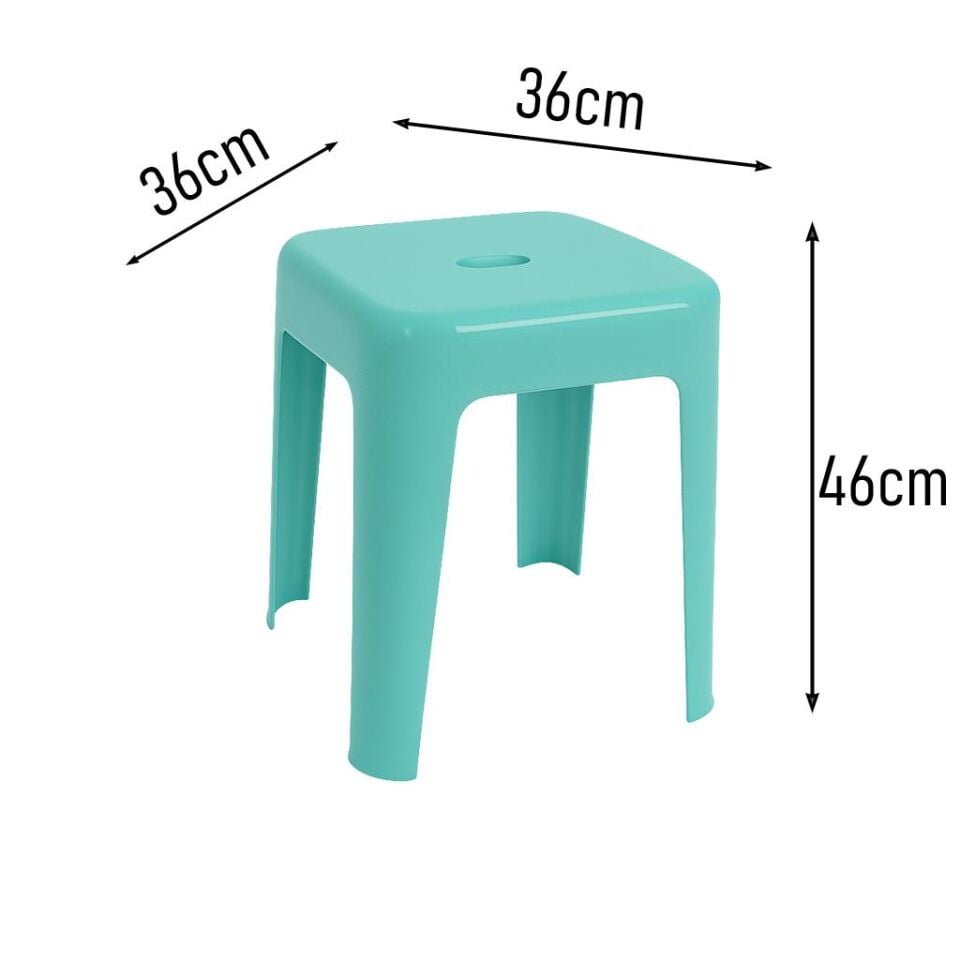 Su Yeşili, Plastik Alaska Model Sağlam Tabure 36x36x46cm