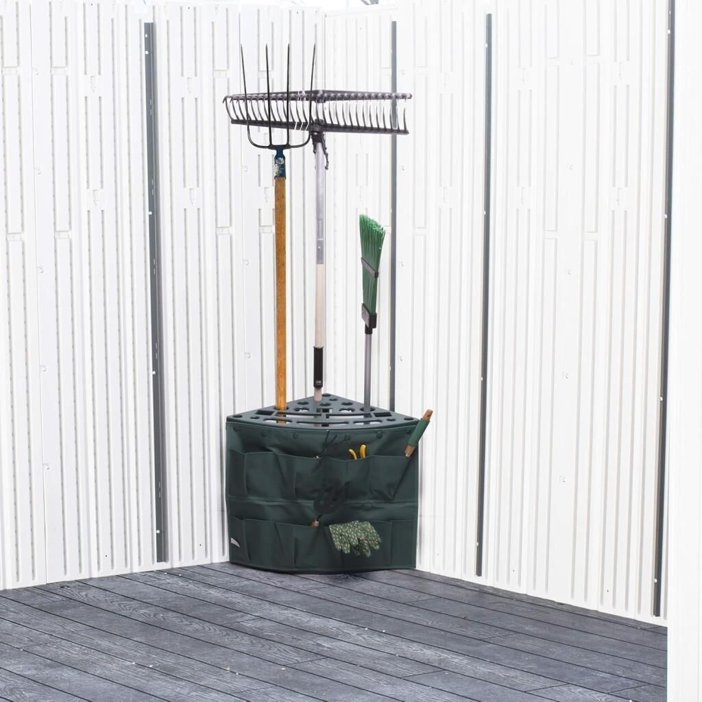 Saban Köşe Tipi Çok Amaçlı Temizlik Seti Organizeri – Süpürge, Faraş ve Temizlik Malzemesi Düzenleyici